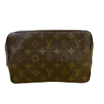 Brown Canvas Louis Vuitton Poche Toilette