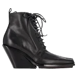 Black Leather Ann Demeulemeester Boots