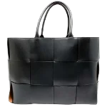 Black Leather Bottega Veneta Tote