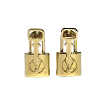 Gold Metal Louis Vuitton Earrings