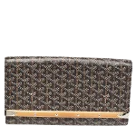 Black Coated canvas Goyard Clutch