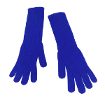 Blue Fabric Chanel Gloves