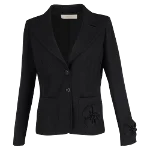 Black Wool Valentino Blazer