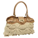 Beige Leather Salvatore Ferragamo Shoulder Bag