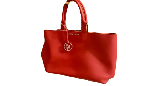 Red Plastic Armani Shoulder Bag