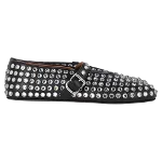 Black Leather Alaïa Flats