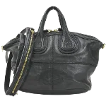 Black Leather Givenchy Nightingale