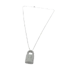 Grey Rubber Chrome Hearts Necklace