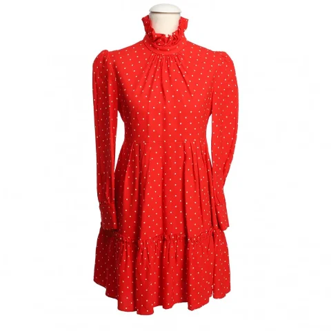 Red Viscose Celine Dress