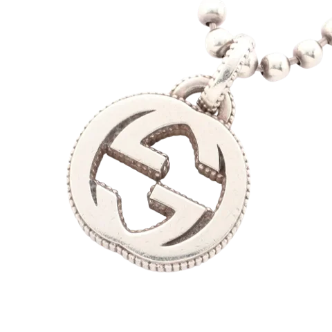 Silver Silver Gucci Necklace