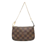 Brown Canvas Louis Vuitton Pochette Accessoires