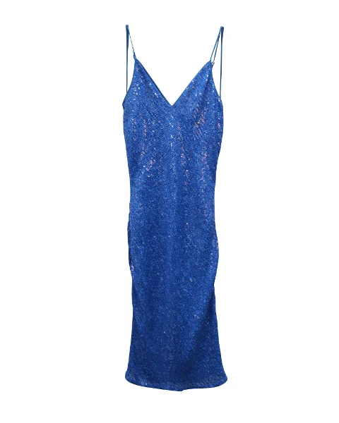 Blue Silk Diane Von Furstenberg Dress
