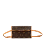 Brown Leather Louis Vuitton Florentine Pochette