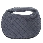 Navy Leather Bottega Veneta Mini Jodie 