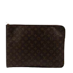 Brown Canvas Louis Vuitton Pouch