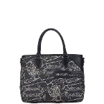 Black Canvas Berluti Tote