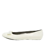 White Fabric Marc Jacob Flats