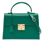 Green Leather Gucci Handbag