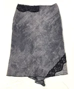 Grey Fabric Sandro Skirt