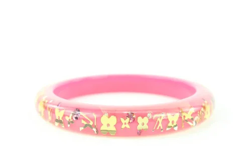 Pink Fabric Louis Vuitton Bracelet