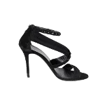 Black Leather Le Silla Sandal