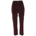 Burgundy Corduroy Loro Piana Pants