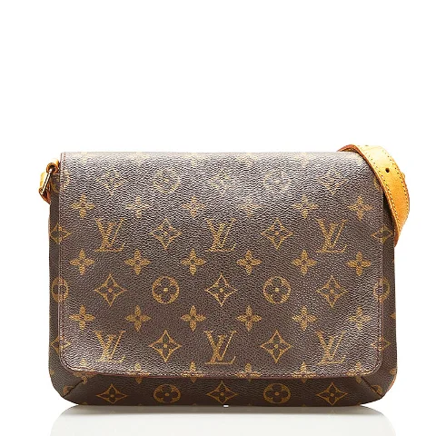 Brown Coated Canvas Louis Vuitton Musette Tango