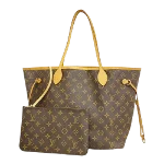 Brown Fabric Louis Vuitton Neverfull