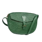 Green Leather Louis Vuitton Jeune Fille