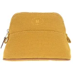 Yellow Silk Hermes Pouch