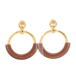 Gold Metal Hermès Earrings