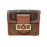 Brown Leather Louis Vuitton Dauphine