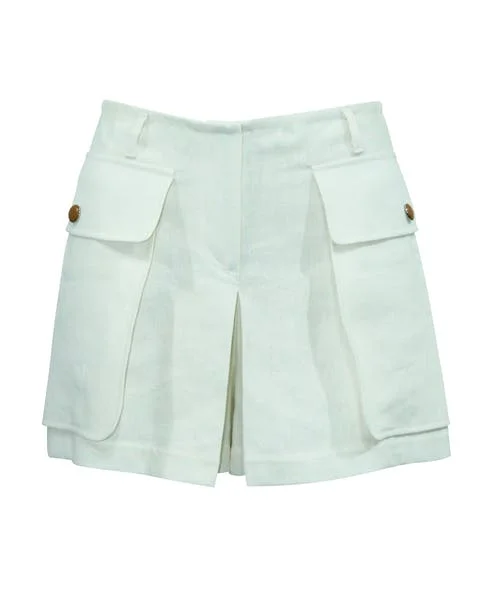 White Fabric Hermes Skirt
