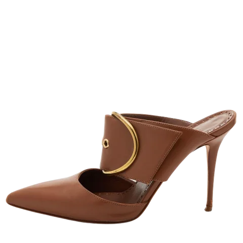 Brown Leather Manolo Blahnik Heels