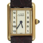 Brown Stainless Steel Cartier Watch