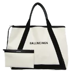 White Canvas Balenciaga Cabas