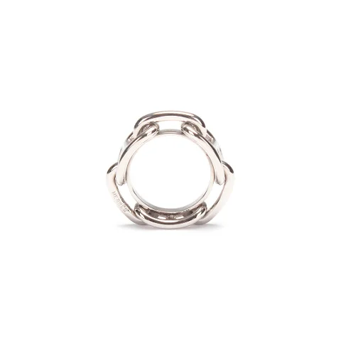 Silver Metal Hermès Ring