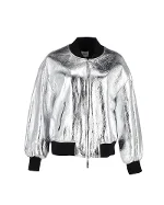 Silver Leather Khaite Jacket