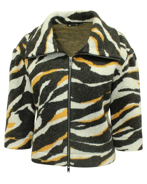 Multicolor Wool DKNY Coat & Jacket