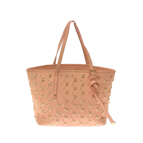 Pink Leather Jimmy Choo Tote