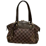 Brown Canvas Louis Vuitton Damier Ebene Bastille