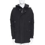 Black Cotton Rick Owens Coat