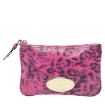 Pink Leather Mulberry Pouch