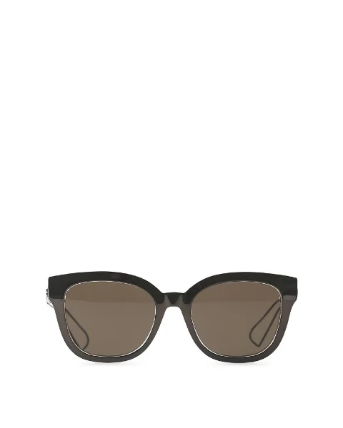 Grey Metal Dior Sunglasses