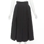 Black Cotton The Row Skirt