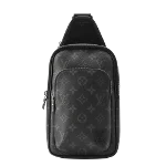 Black Canvas Louis Vuitton Crossbody Bag