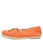 Orange Canvas Christian Louboutin Flats