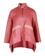 Pink Leather Hermès Jacket