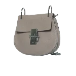 Grey Leather Chloé Crossbody Bag