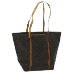 Brown Canvas Louis Vuitton Sac Shopping